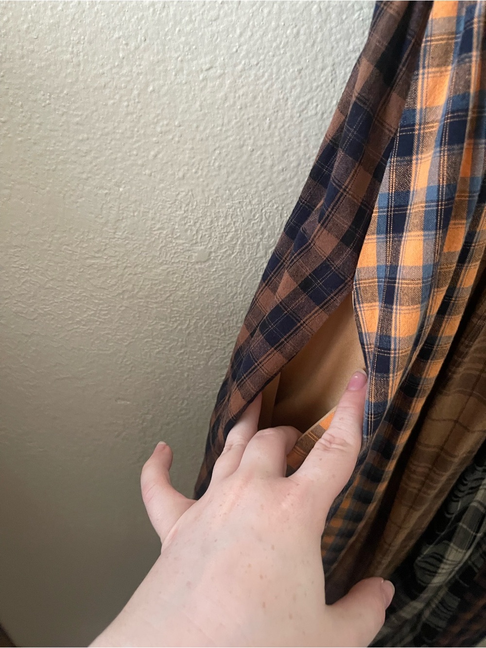 Fashion Nova Plaid Patchwork Maxi Dress in Brown and Black - Picture 5 of 5